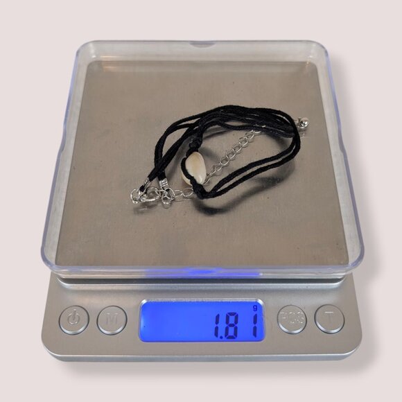 (2/$20) Casual Black Cord Shell Choker Necklace - Picture 5 of 5